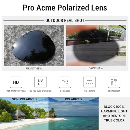 Image of Pro Acme Aviator Sunglasses for Men Women Classic Polarized UV400 Protection