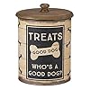 Primitives-by-Kathy-Rustic-Treat-Tin-2-piece-Sleep-Bark-Repeat Set of 2 Treat Tins