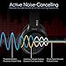 Pyle Bluetooth Active Noise Canceling Headphones - Wireless Over-Ear Audio Streaming & Call Microphone - Travel Collapsible & Rechargeable Battery - ESound Isolation for Airplane - PBTNC50