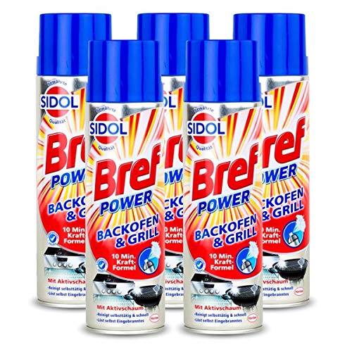 Bref Power Backofen & Grill Reiniger 500ml-10 min. Kraft-Formel(5er Pack)