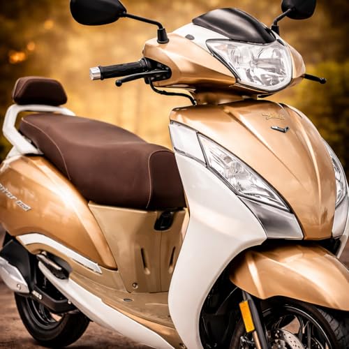 Image of TVS Jupiter 125 Disc DT Scooter | 124.8cc Dual Tone Premium Scooter with Front Disc Brake, Alloy Wheels, External Fuel Fill & Underseat Storage | High Mileage Comfort Ride