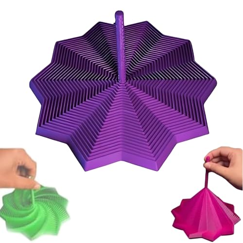 3D Printed Expanded Sensory Fidget Star, Fractal Fidget Hexagon with