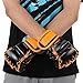 NDNCZDHC MMA Gloves Sparring Grappling Professional Fingerless Boxing Gloves Adult PU Punching Gloves for Men Muay Thai Gloves(Orange Claw on Black Background)