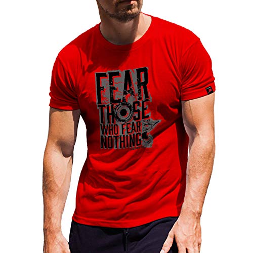 T-shirt de motocross Fear Those MX SX rouge Small contre la transpiration en sport de course