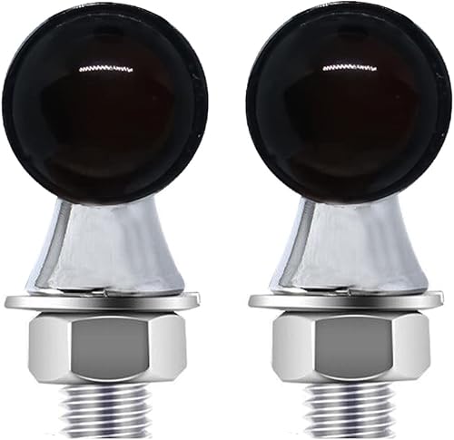 LENJIEMT Luces de señal de giro de motocicleta cromadas Super Mini Metal Bullet Indicadores de humo Lente de proyección Luces ámbar para Chopper LENJIEMT Luces de señal de giro de motocicleta cromadas Super Mini Metal Bullet Indicadores de humo Lente de proyección Luces ámbar para Chopper