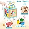 Fajiabao Cubo Actividades Bebe Juguetes Niños 1 Año - Juguetes Montessori 1 2 3 Años Juguetes Bebe de Madera Juegos Educativos con Laberintos Regalos Navidad para Bebes Niños Niña #1