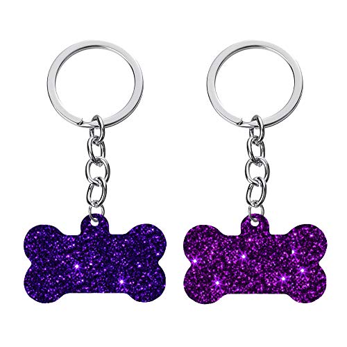 Nifocc DIY Hundemarke Schlüsselbund Silikonform mit Löchern Anhänger Harzformen für DIY Schmuck Basteln Handwerk - (Klein und groß) 4 Stk