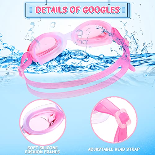 8 Pieces Silicone Swim Caps For Kids Girls Unicorn Mermaid Whale Changing Color Swimming Caps Age 2-14 With Goggles Ear Plug Nose Clip Unisex Bathing Cap For Children Boys Girls (Unicorn, Mermaid) #TOP2