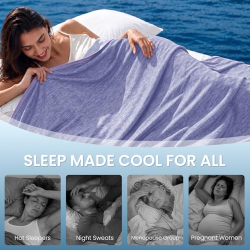 Image of Topcee Cooling Blanket Queen Size 90 inchx90 inch for Hot Sleepers Summer Blanket