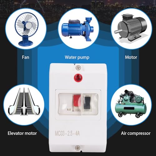 Interrupteur de protection moteur AUNMAS robuste en ABS - 5