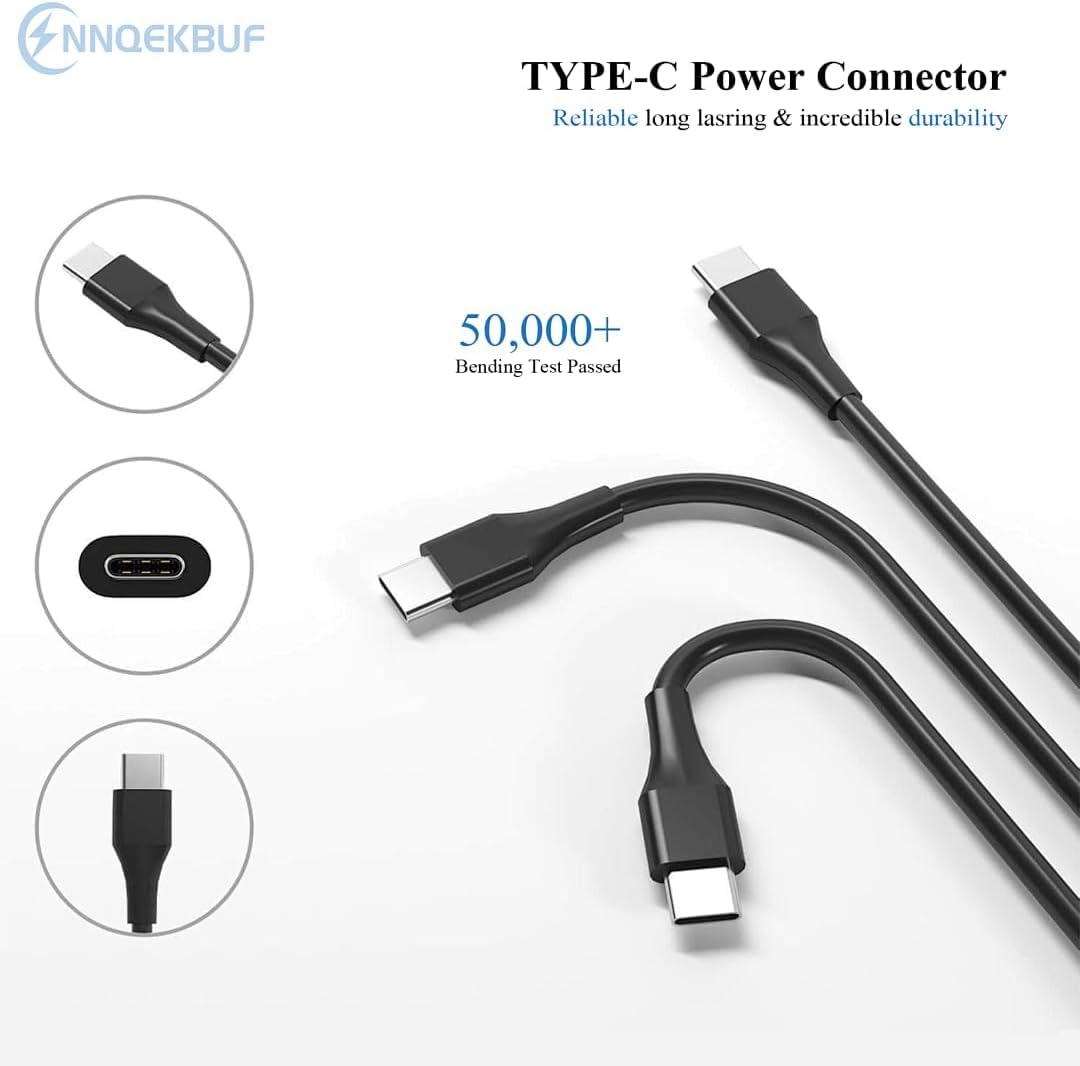Caricatore Chromebook da 45 W Universale USB C Laptop Caricatore per HP Chromebook 14 11 X360 X2 Serie C Cavo di alimentazione di ricambio per Google Lenovo Dell ASUS Acer Samsung Notebook Computer