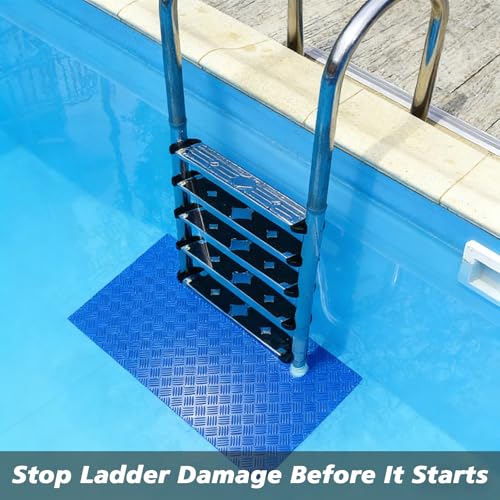 Alfombra Piscina 36 x 9 Pulgadas Antideslizante Azul miniatura 4
