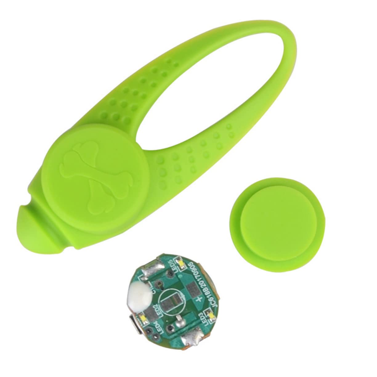 COLLBATH 3 Packs Pendentif De Reconnaissance De Nuit De Chien Collier LED pour Animaux De Compagnie Clip De Collier Lumineux pour Chien Colliers LED pour Chiens Veilleuse Chien