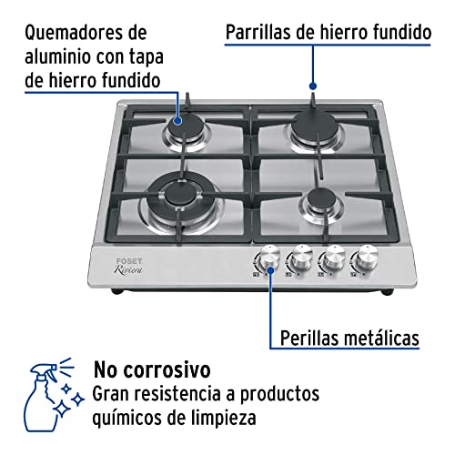 Parrilla Foset 4 quemadores 4 Imagen adicional