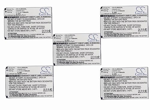 Pack de 5 baterías para Columbia Omni-Heat 1700mAh miniatura 1