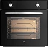 AVERA Horno empotrable para Gas LP, 58 Litros, 60 cm, Control de temperatura de entre 130° - 250°C, Temporizador de 90 min, Luz interior, Encendido eléctrico 127V, Funciones Hornaer y Asar | HE00LP