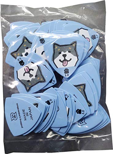 Daiking黒柴ギターピックトライアングル1.0mm50枚パック