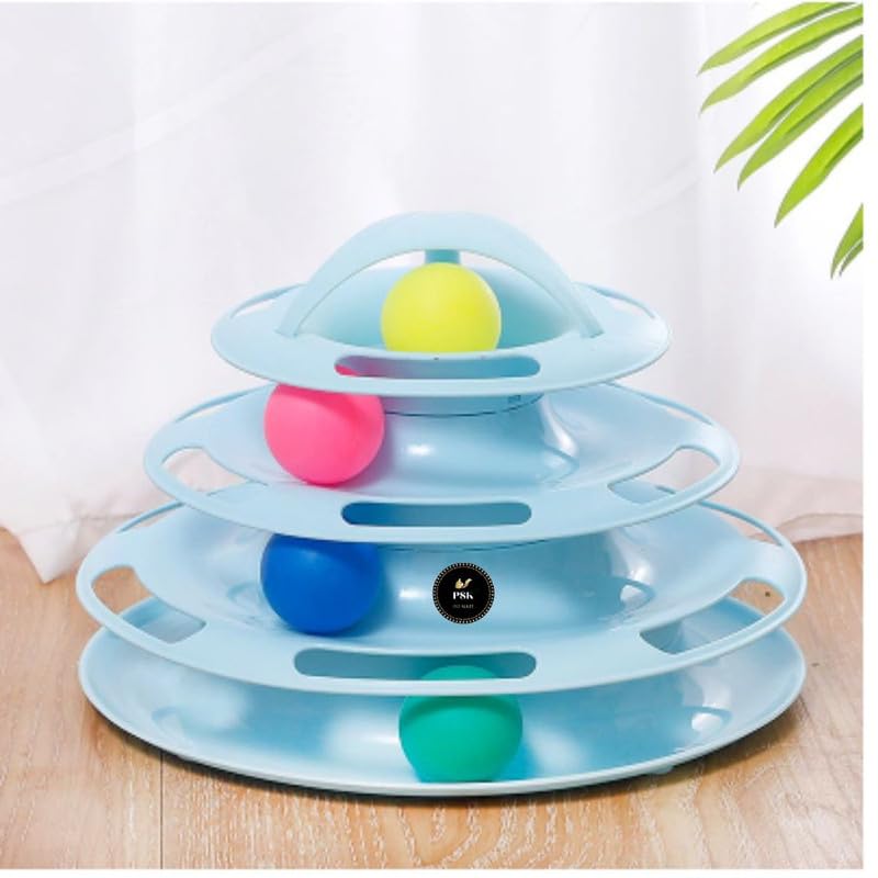 PSK PET MART Cat Roller Ball Toy Interactive Toy with Colourful Balls -Fun Exercise 3 Level (B0CKL5F919) Amazon Price History, Amazon Price Tracker