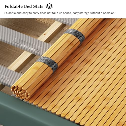 190 200 cm Lange Bettbretter, Lattenroste und Rolllatten für Einzel-/Doppel-/Kingsize-/Queensize-Betten, Matratze aus Bambus-Klappbrett (180 x 190 cm) – Bild 7