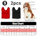 2 Stück Hundemütze, shallyong Hundewarme Kopfbedeckungen, Winter Haustier Schal, Kostüm Hund, Hunde Geschenke, Hunde Warm Halten Zum Wandern und Camping, Schwarz S