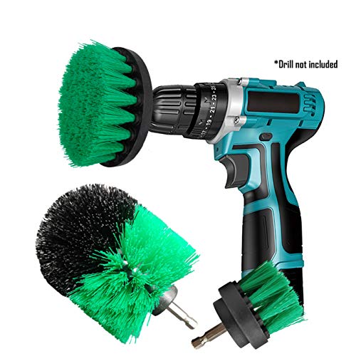 Drill Brush, Scrubber Brush, Power Scrubber Attachment Set 3 Pack, for Tub, Bathroom