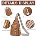 GAEKEAO Sling Bag for Women Vegan Leather Crossbody Bags Travel Fanny Packs Small Shoulder Purse Chest Bag Backpack Gifts