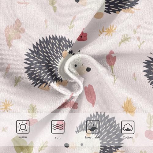 Wusikd Cute Hedgehog Girls' Underwear Cotton Pink Girls Briefs Soft Toddler Underwear 2T3