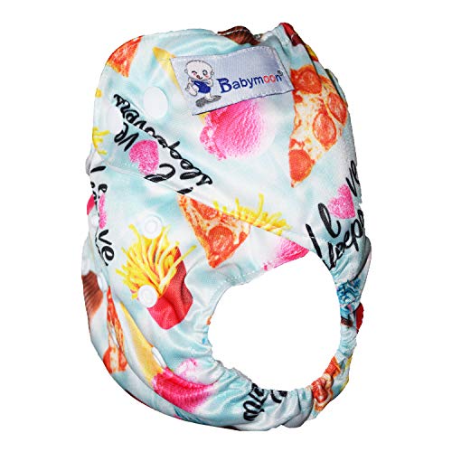 Image of Babymoon (Set of 3-1 Cloth Diaper with 2 5Layesr Bamboo Insert) Premium Adjustable Reusable Washable Cloth Diaper for Baby