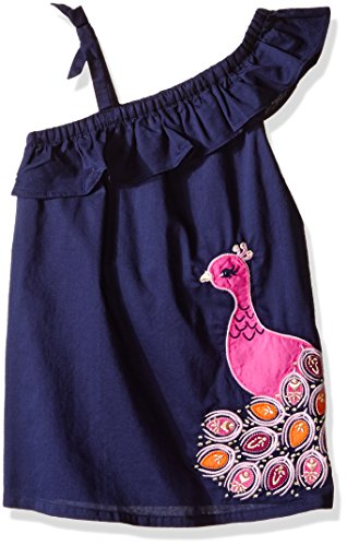 Gymboree Baby Girls' Peacock Dress with Ruffled Shoulder