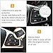 Moonlinks Steering Wheel Button Covers Trim Stickers Compatible with Mercedes Benz A B GLA CLA GLS GLE CLS SL Class, Steering Wheel Button lnner Decoration Sticker 12PCS, Black (Model B)