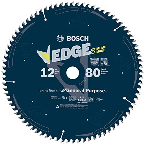 Bosch DCB1280 Daredevil 12-Inch 80-Tooth Extra-Fine Finish Saw Blade