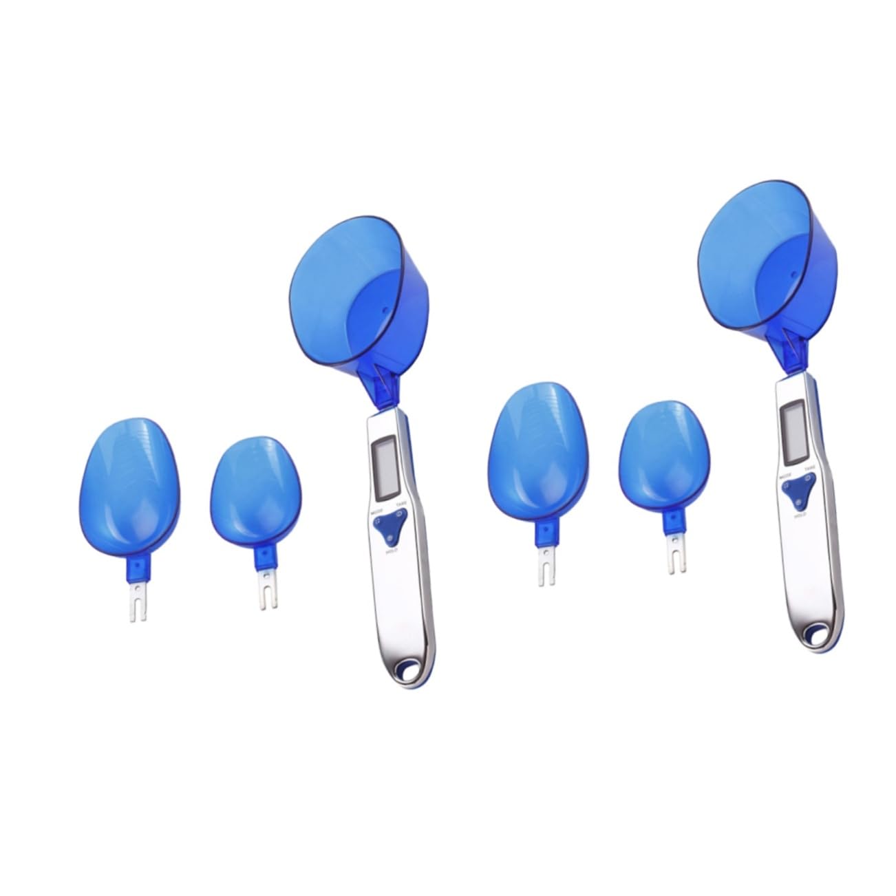 MAGICLULU 2St elektronisch digitale gewichtslöffel küche Digitale Waage für das Körpergewicht küchenmaschiene kochgeschirr Löffelwaage Löffel mit digitaler Waage ABS-Kunststoff Blue