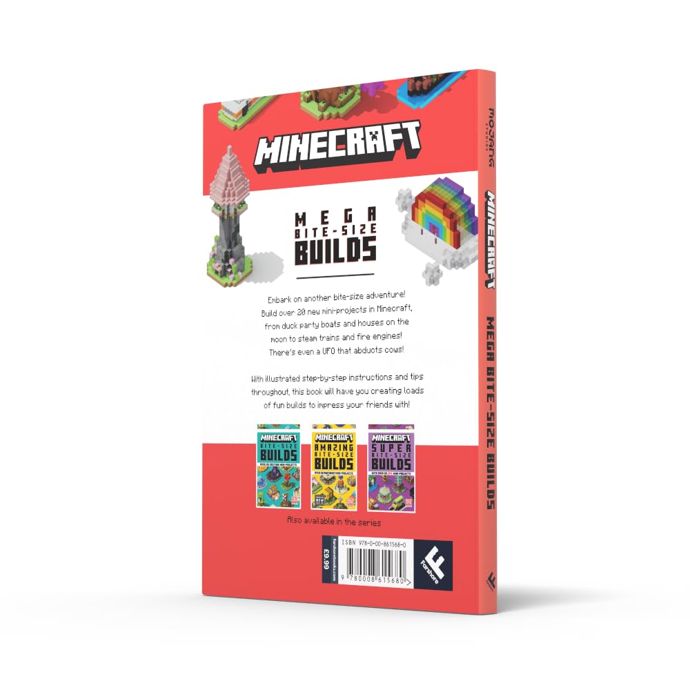 Minecraft Mega Bite-Size Builds: An official Minecraft illustrated guide with over 20 brand-new mini-projects to build in the game: perfect for beginners and kids, teens and adults alike!