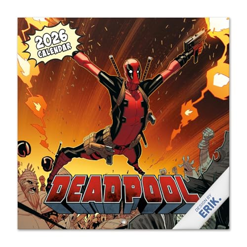 Grupo Erik Calendario pared Marvel Deadpool - Almanaque pared :