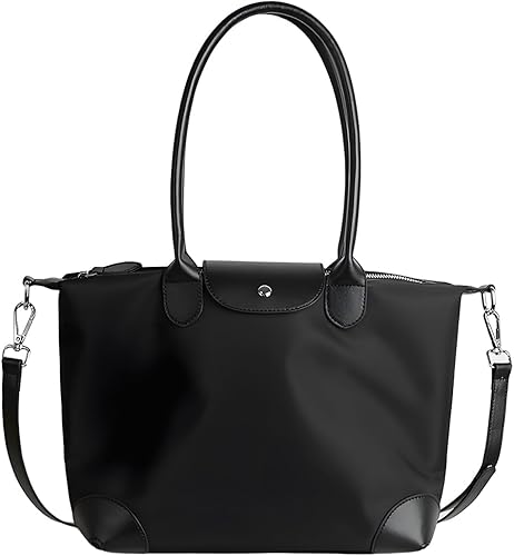 Miniatura 7 de YXBQueen Bolsa para laptop para mujer, impermeable, ligera, bolsa de mano para computadora, bolso grande de hombro con cremallera, 13/15 pulgadas