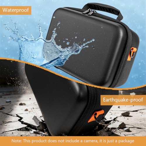 Image of ZORBES Camera Bag for Canon EOS Rebel T7 /R50 /R6 Mark II /R100 /R50 V /T6 /R8 /R10 /R5 Mark II /RP /R7 /5D Mark IV, Camera Carry Bag DSLR SLR Camera Bag with Handle, Waterproof EVA Hard Shell Suitcase Bag