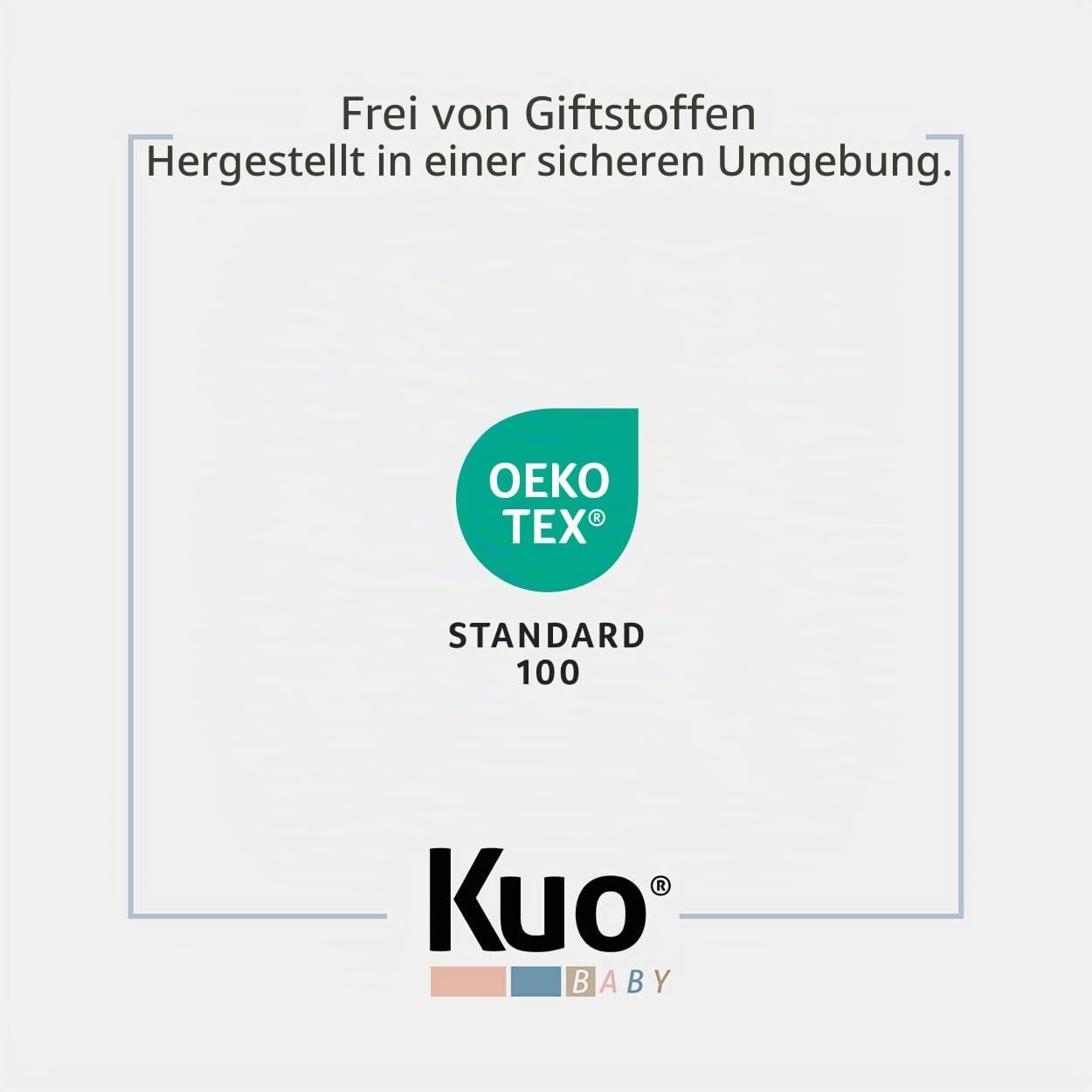 KUO Baby - Baloo Kinderbettmatratze | Schaumstoff- und viskoelastische Matratze | Wendbar, hygienisch und atmungsaktiv | 120x60 cm