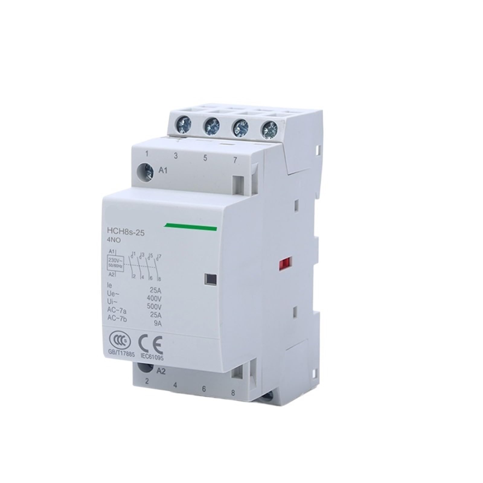 Stycznik modułowy AC 4P 16A 20A 25A 4NO 4NC 50/60Hz 2NO2NC 24V 110 V 220V Automatyczna szyna domowa typ szyny DIN 1 szt. (4P 25A 2NO2NC AC110V)