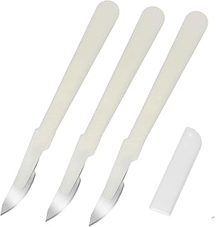 ノーブランド品 3個 パン切りナイフ 点 耐摩耗性炭素鋼製 製パン用生地トリミングツール 人間工学ハンドル付き キッチン用ベーキングアクセサリー