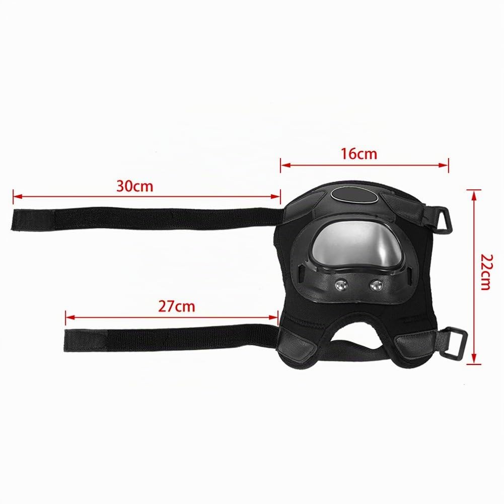 Ginocchiere di sicurezza Moto in acciaio inossidabile 2 pezzi Ginocchiere per adulti Set di armature protettive per lo stinco