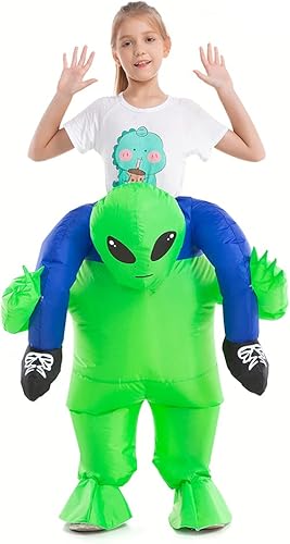 HSCTEK Disfraz inflable de alienígena infantil