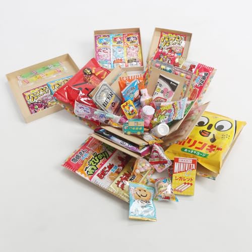 駄菓子のお菓子BOX お菓子が50個入 誕生日 プレゼント びっくり ギフトBOX プレゼント そのまま渡せる 駄菓子 懐かしい 人気のサムネイル