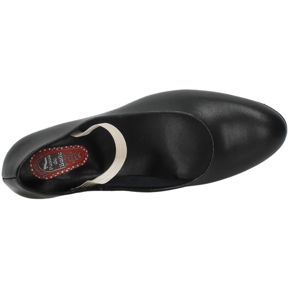 MADE IN SPAIN 16 Zapato Flamenco Piel NIÑA Zapatos TACÓN Negro
