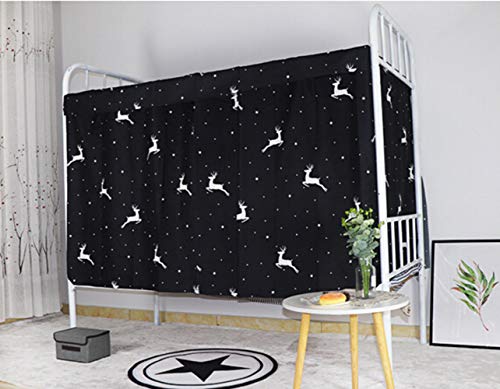 JIAHG Students Dormitory Bunk Bed Curtains Single Bed Tent Curtain Shading Dustproof Blackout Cloth Bed Canopy Mosquito Protection Net Bedroom Window Cabin Decor Mid-Sleeper Spread Blackout Curtains