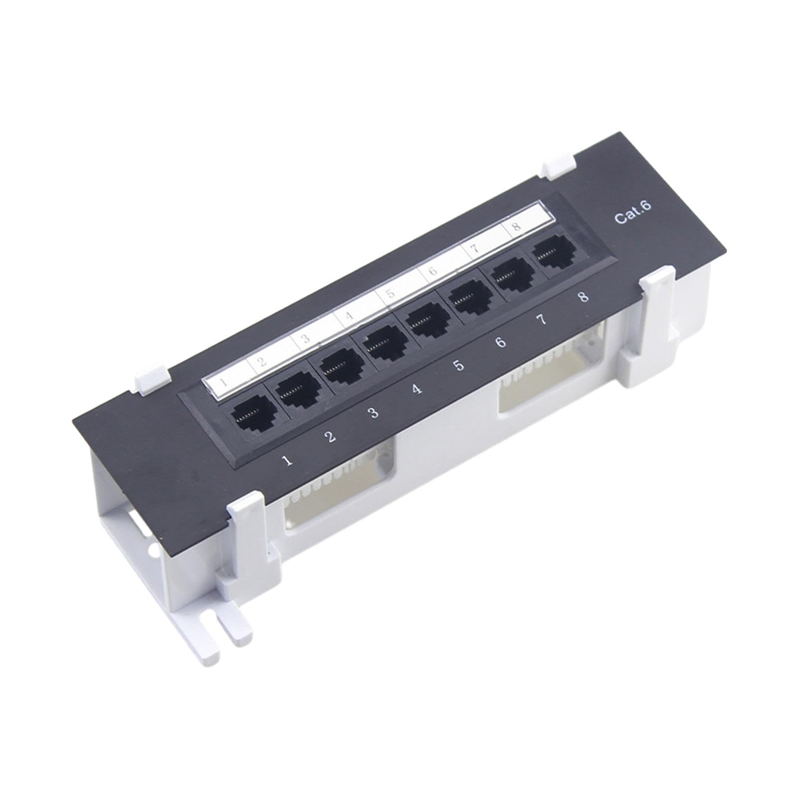 3 set di 8 porte schermate Patch Panel per Cat. 6 Gestione cavi ufficio facile da usare