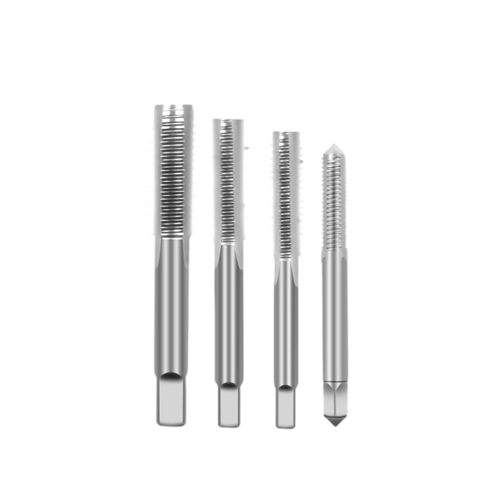 Msioytog Four Piece Set Efficiency Hand Tap Wrench Set For Metal Threading With Ergonomic Grip And Multiple Size T-Handle Tap Wrench