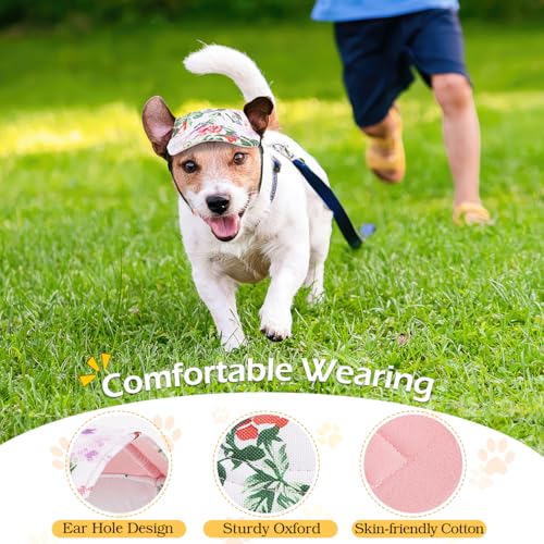 image for Pawaboo Dog Baseball Cap - Upgraded Elastic Ear Holes - Adjustable Dog
