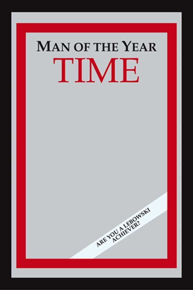 empireposter Fun Man of The Year – lustro z nadrukiem z ramą z tworzywa sztucznego o wyglądzie drewna, kultowe lustro – rozmiar 30 x 40 cm