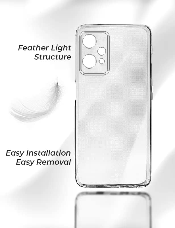 Image of Jkobi Back Cover for OnePlus Nord CE 2 Lite (Silicone Clear Shockproof Case with Camera Protection | Soft and Flexible | Transparent)