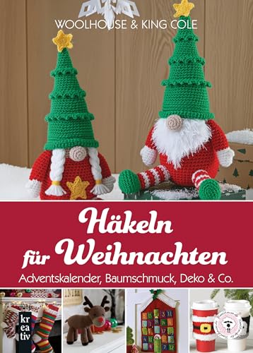 Weihnachtsdeko HĂ€keln 14 HĂ€keln fĂŒr Weihnachten: Adventskalender, Baumschmuck, Deko & Co....